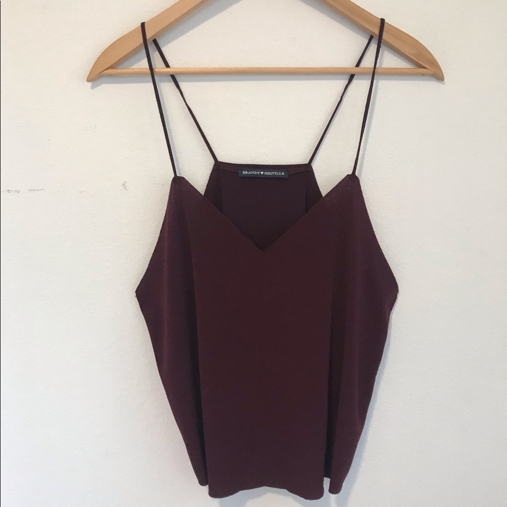 Brandy Melville Maroon Tank Top
